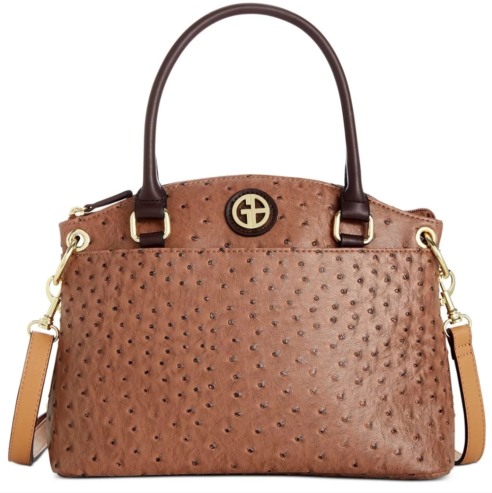 Giani Bernini Faux Ostrich Mini Satchel